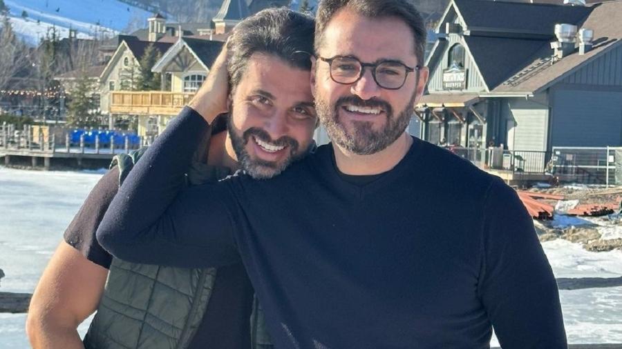 Marcelo Cosme e o marido, o médico Frankel Brandão - Reprodução/Instagram 