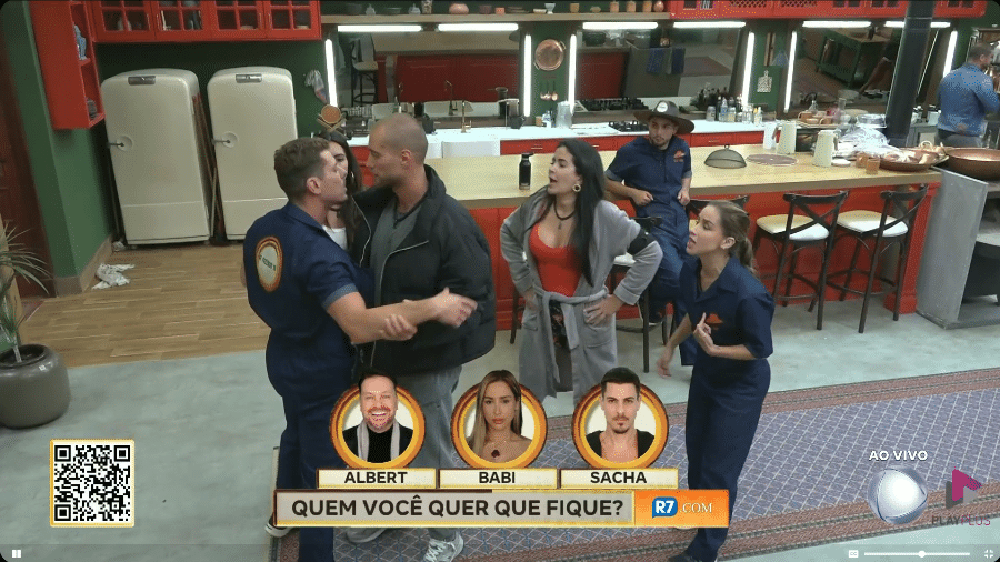 A Fazenda 2024: Sacha, Vanessa e Babi discutem, enquanto Yuri tenta separá-los