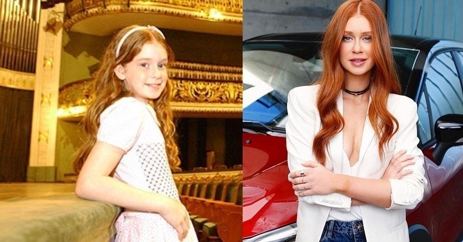 Marina completa 23 anos neste sábado (30). Apesar da pouca idade, a atriz parece ter vivido muito mais! São 14 anos de carreira, 12 novelas, além de filmes e séries. Além de atuar, a ruiva já trabalhou como apresentadora e é requisitada com frequência para fazer ensaios de moda. No ano passado, ela se casou quatro vezes com Xandinho Negrão! Isso prova que a atriz é intensa e tem sede de viver! - Globo e Reprodução/Instagram