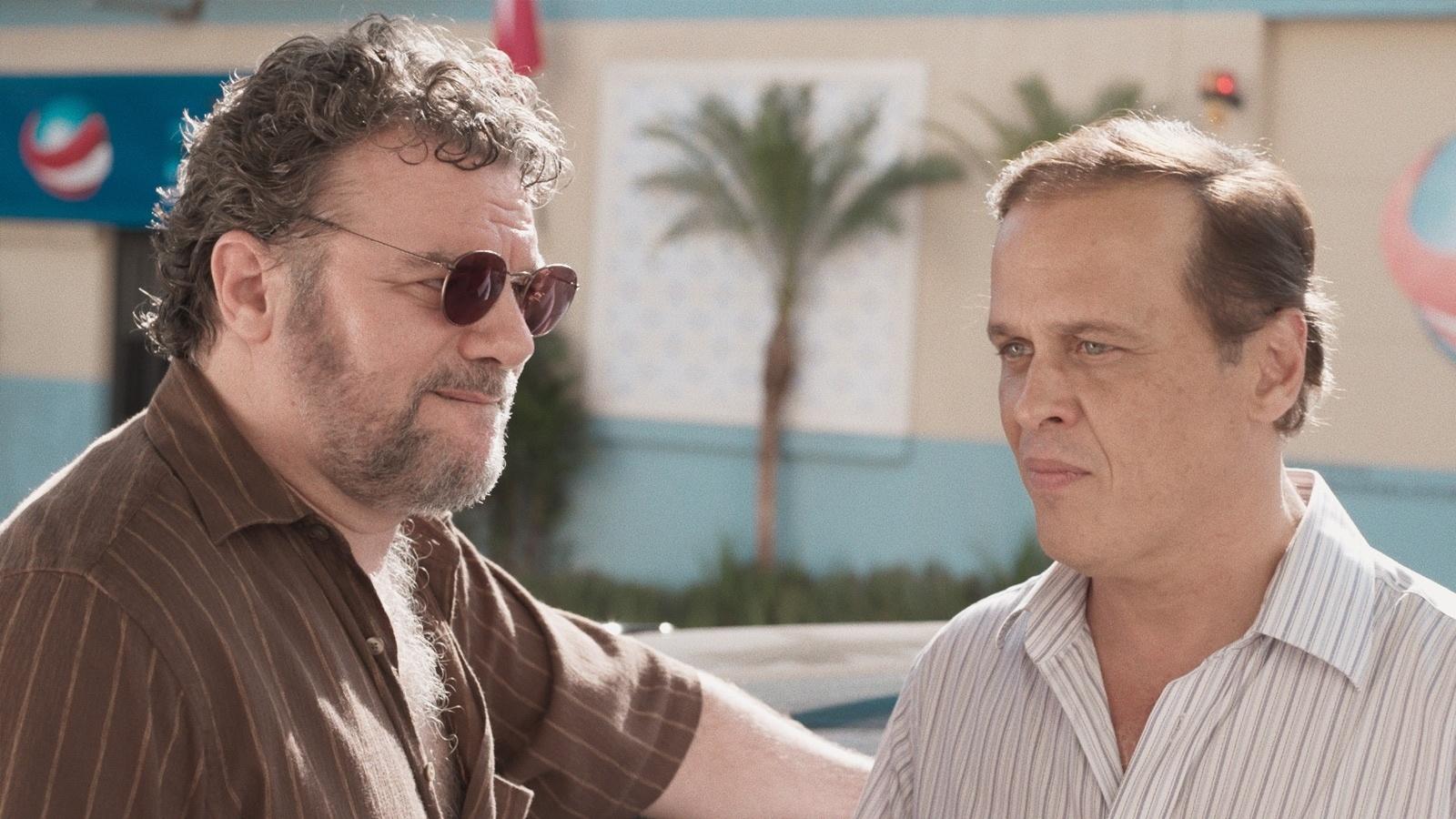 Edinho (Adriano Garib) e Silas Campello (Guilherme Fontes) na série "Pacto de Sangue", do canal pago Space - Divulgação/Space