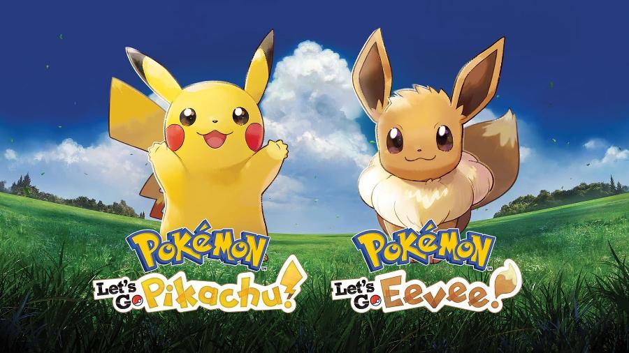 "Pokémon Let"s Go Pikachu" e "Pokémon Let"s Go Eevee" chegaram nesta sexta-feira - Reprodução