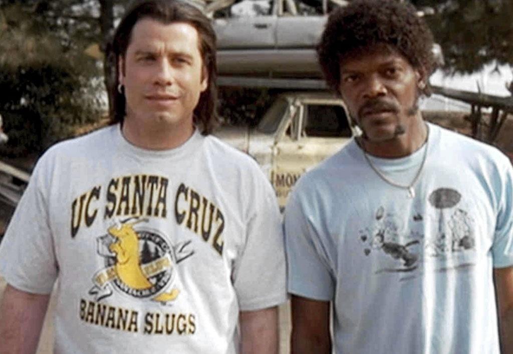 John Travolta e Samuel L. Jackson em "Pulp Fiction: Tempo de Violência" (1994) - Reprodução