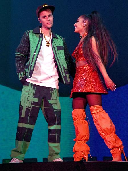 Justin Bieber e Ariana Grande - Kevin Mazur/Getty Images for AG - Kevin Mazur/Getty Images for AG