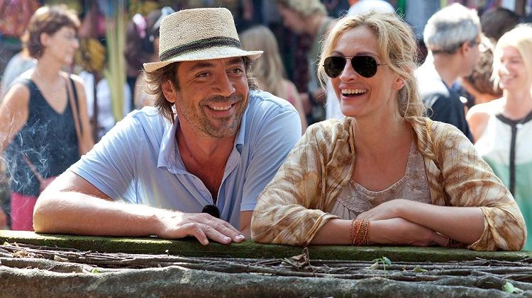 Javier Bardem e Julia Roberts em cena de "Comer, Rezar, Amar" - Divulgação