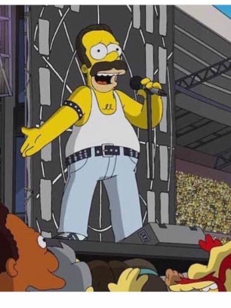 Episódio de Os Simpsons recria show histórico do Queen - reprodução/Fox/Instagram