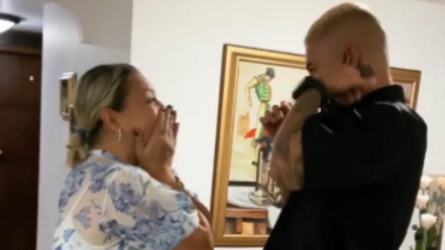 Maluma reencontra a mãe, Marlii Arias, depois de cinco meses sem vê-la - Reprodução/Instagram