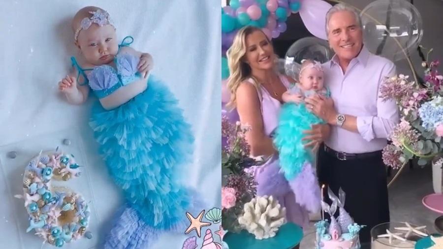 Ana Paula Siebert e Roberto Justus comemoram 6 meses da filha, Vicky - Reprodução/Instagram