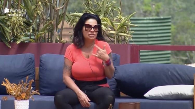 A Fazenda 2021: Solange Gomes se diz aliviada por ser salva na primeira roça - Reprodução/PlayPlus - Reprodução/PlayPlus
