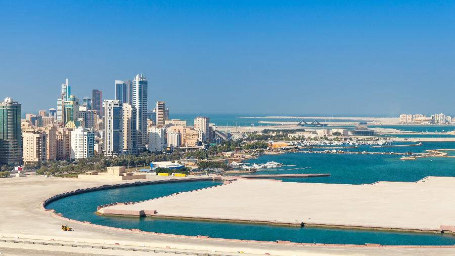 Vista de Manama, no Bahrein; a ideia é aumentar território com ilhas artificiais - eugenesergeev/Getty Images/iStockphoto