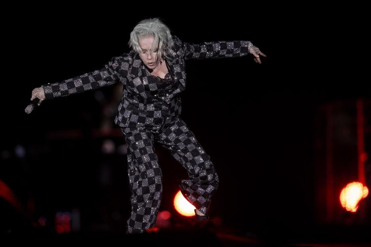 20.set.2024 - Cyndi Lauper se apresenta no Palco Mundo do quinto dia de Rock in Rio