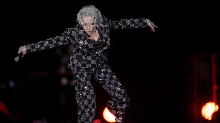 20.set.2024 - Cyndi Lauper se apresenta no Palco Mundo do quinto dia de Rock in Rio