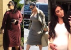 Kim Kardashian usa roupas justas mesmo durante segunda gravidez; veja looks - Reprodução/Instagram/Grosby Group