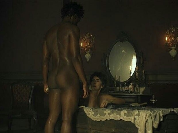 liberdade liberdade picante - dionisia e escravo - Reprodução/TV Globo