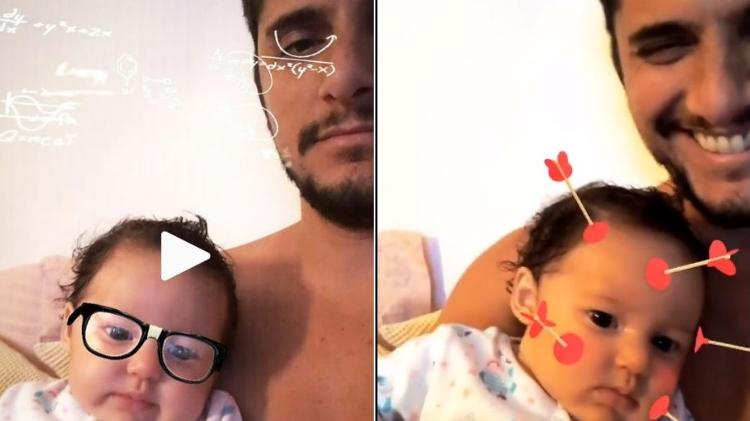 Bruno Gissoni se diverte com a filha - Reprodução/Instagram - Reprodução/Instagram