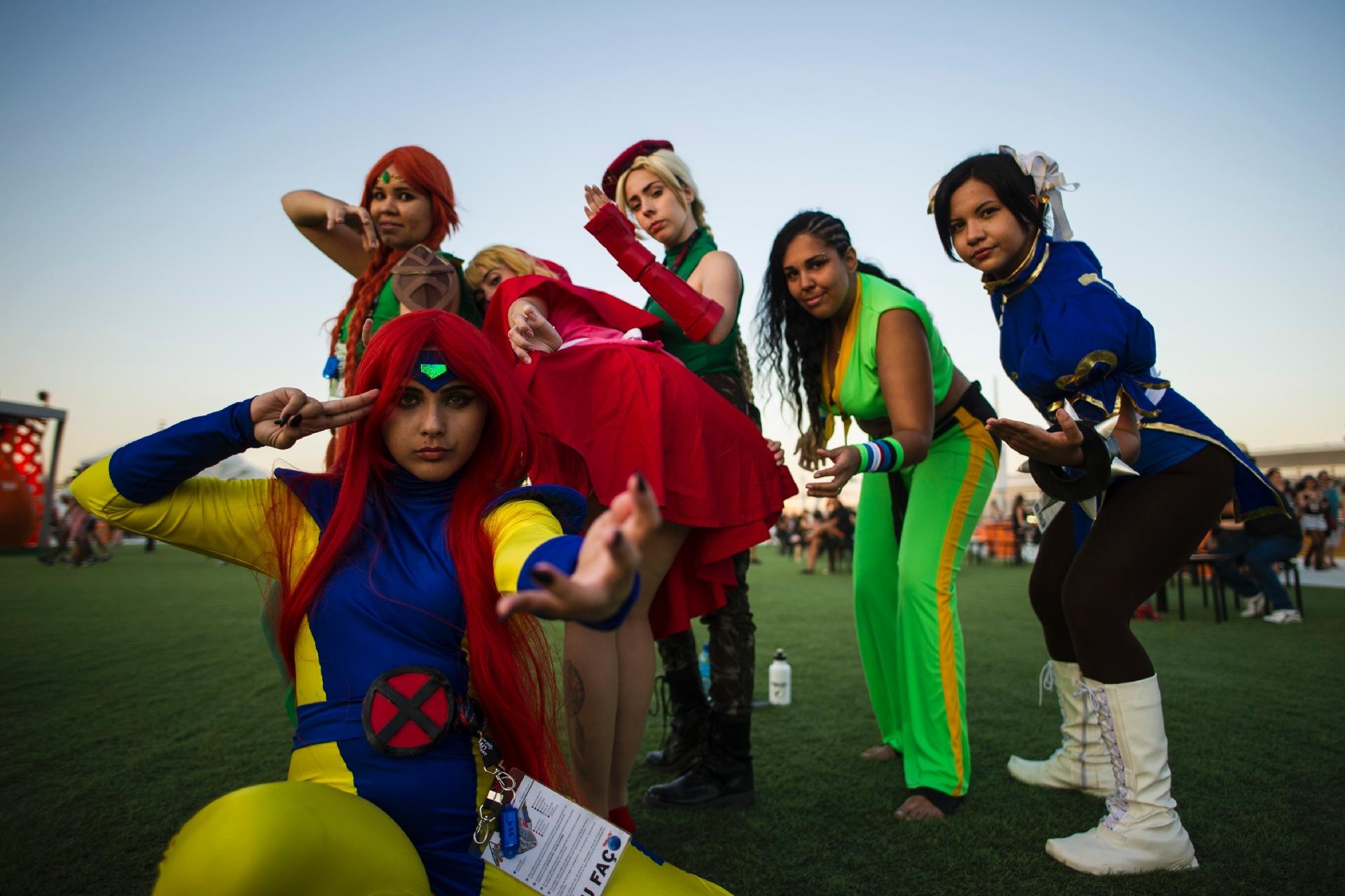 A estreia do Game XP, espaço dedicado a atrações geek, no Rock in Rio trouxe super-heróis à Cidade do Rock - Bruna Prado/UOL