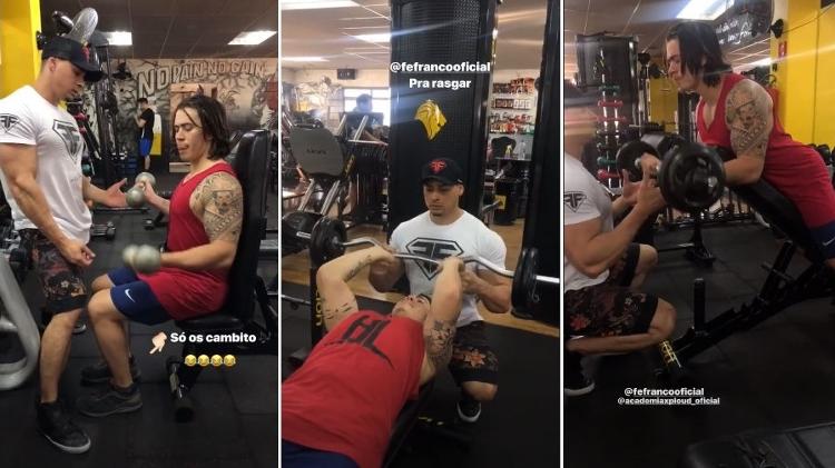 Felipe Franco treina Whindersson Nunes - Reprodução/Instagram - Reprodução/Instagram