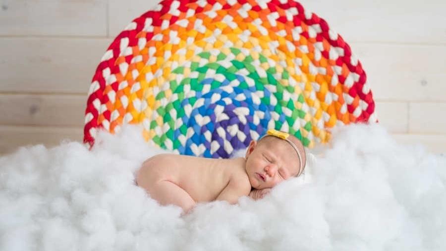 Bebê arco-íris - Finn Photography