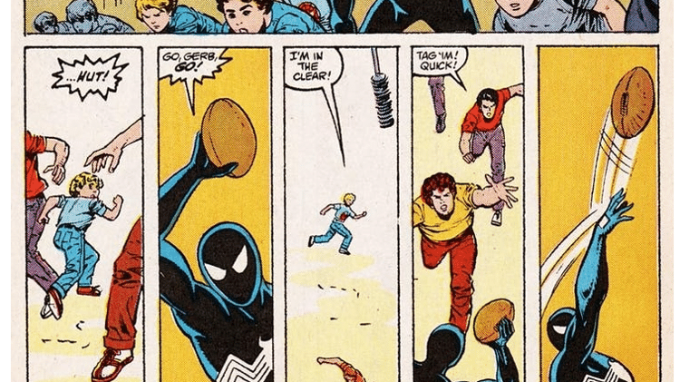 Trecho de "A Teia do Homem-Aranha #34", de 1988, - Reprodução/CBR - Reprodução/CBR