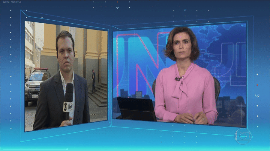 Repórter da EPTV, Jonatan Morel, divide tela com Giuliana Morrone  - Imagem