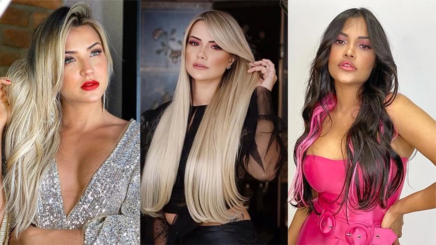 Gabi Martins, Marcela e Flayslane mudaram seus cabelos após o "BBB" - Reprodução/Instagram