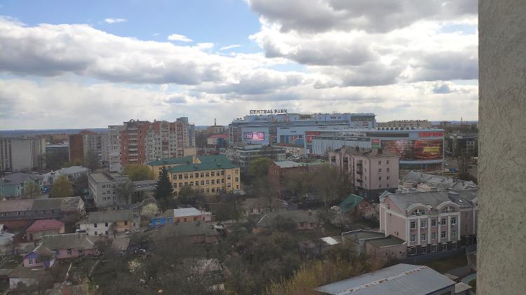 Vista do centro de Kursk desde o apartamento de José Edson, no condomínio onde moram dezenas de brasileiros - Arquivo pessoal