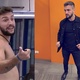 BBB 21: Arthur Picoli na casa e antes da entrevista com Faustão, já eliminado - Reprodução/TV Globo/Instagram