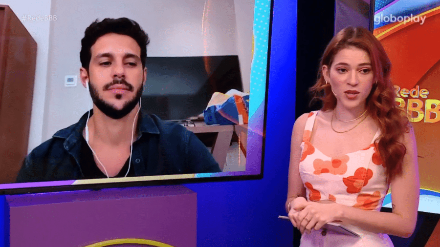 BBB 22: Rodrigo participa remotamente do "Fora de Casa" - Reprodução/Globoplay