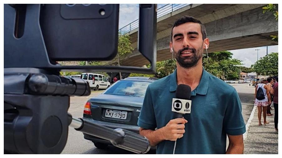 João Vitor Brum é repórter da Inter TV afiliada da Globo no RJ