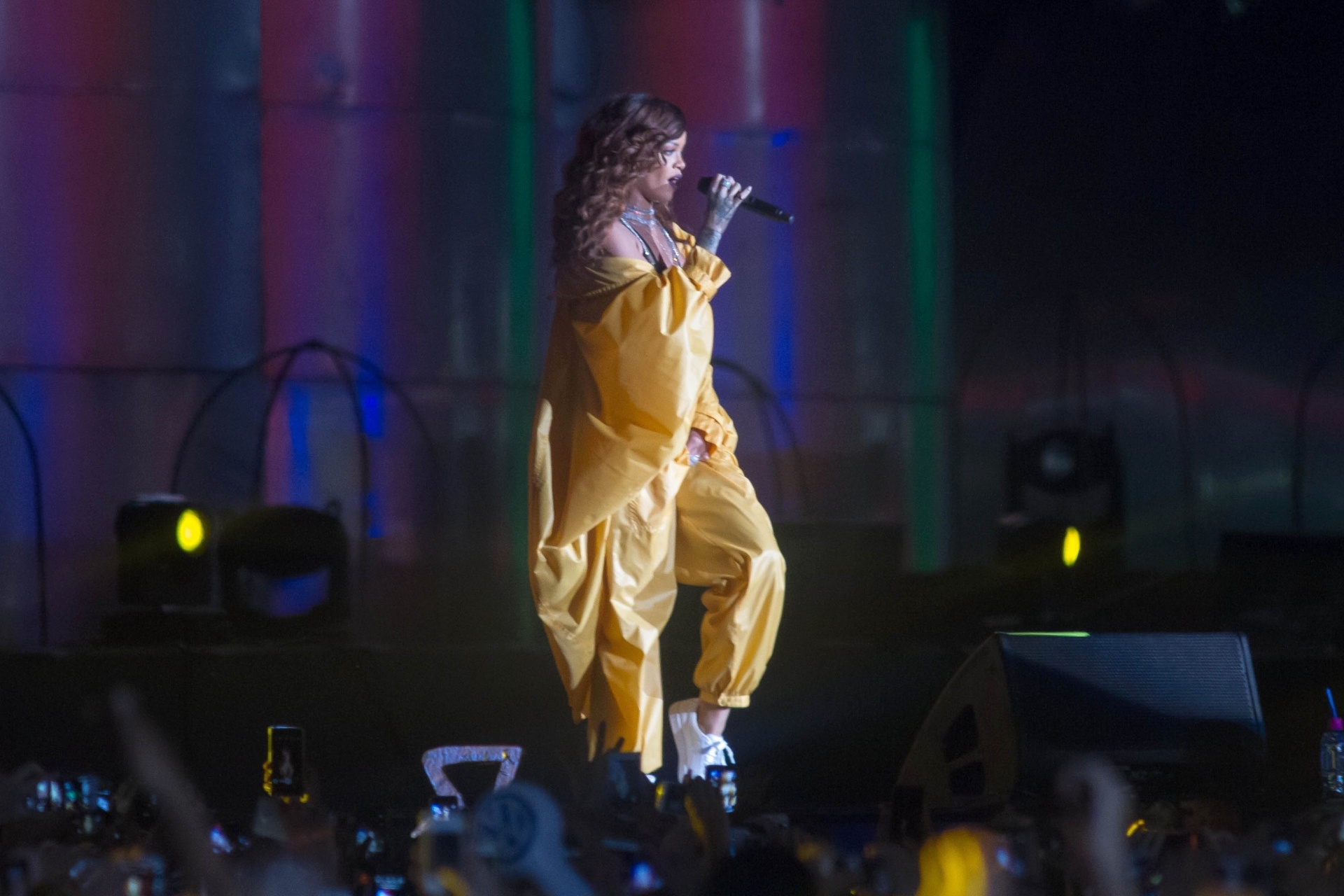 26.set.2015 - Rihanna se apresenta no sexto dia do Rock in Rio 2015 - Luciano Belford/Agência Estado