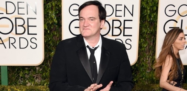 O diretor Quetin Tarantino, durante o Globo de Ouro 2016 - AFP
