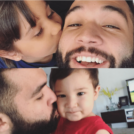 Jonathan Costa com os filhos, Maithe e Salvatore - Reprodução/Instagram/jonathancostaoficial