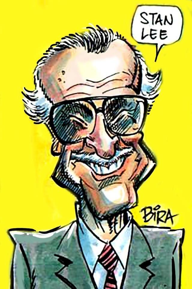 Homenagem feita a Stan Lee pelo artista brasileiro Bira - Bira