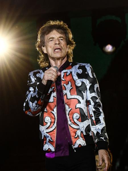 Mick Jagger se apresenta com os Rolling Stones em Marseille, na França - AFP
