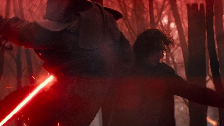 Kylo Ren (Adam Driver) ataca em "Star Wars IX: The Rise of Skywalker" - Divulgação - Divulgação