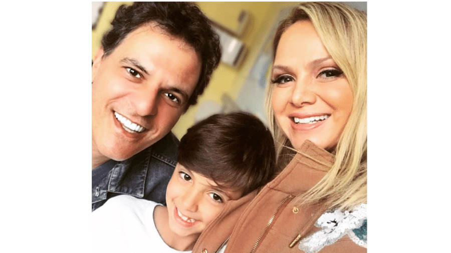 João Marcello Bôscoli e Eliana com o filho, Arthur - Reprodução/Instagram