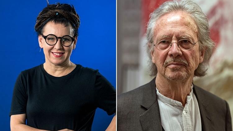 Olga Tokarczuk e Peter Handke, vencedores do Nobel de literatura - Getty Images - Getty Images