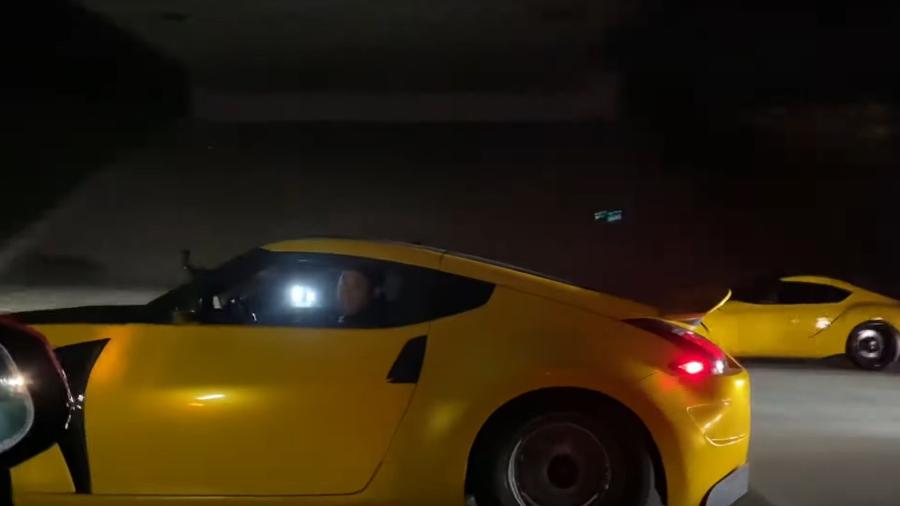 Nissan 370Z pega fogo em racha com Tesla Model S Plaid - Reprodução