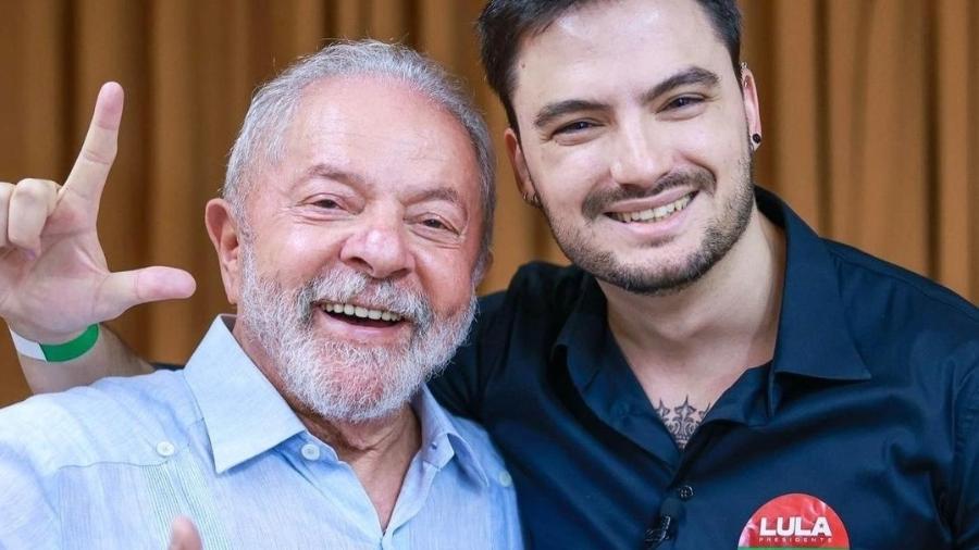 Felipe Neto posa ao lado do presidente Lula em encontro no Rio - Reprodução/Instagram