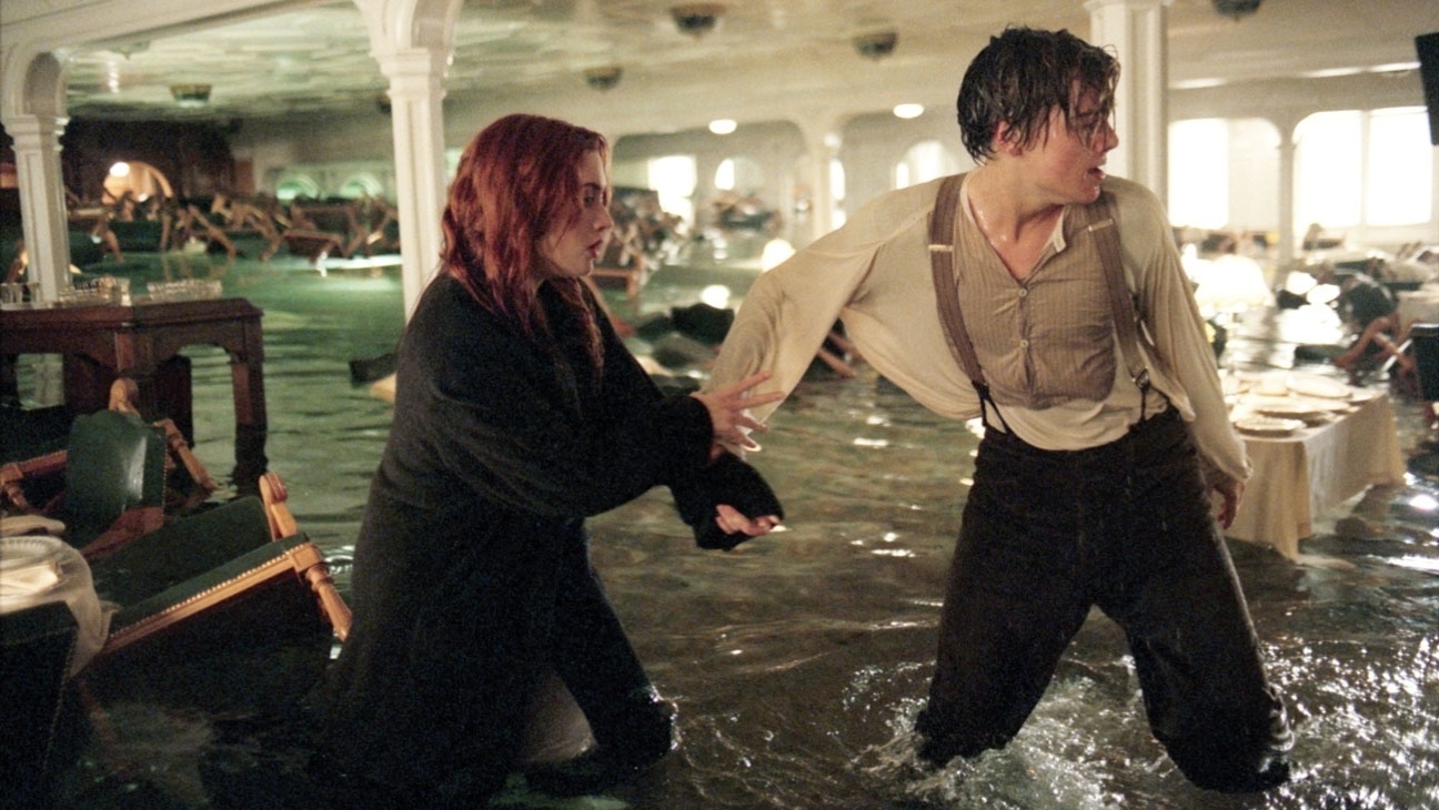 Cena do filme "Titanic" - Reprodução