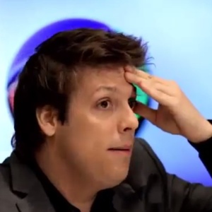 Porchat na primeira chamada de seu programa na Record - Reprodução /Rede Record - Reprodução /Rede Record