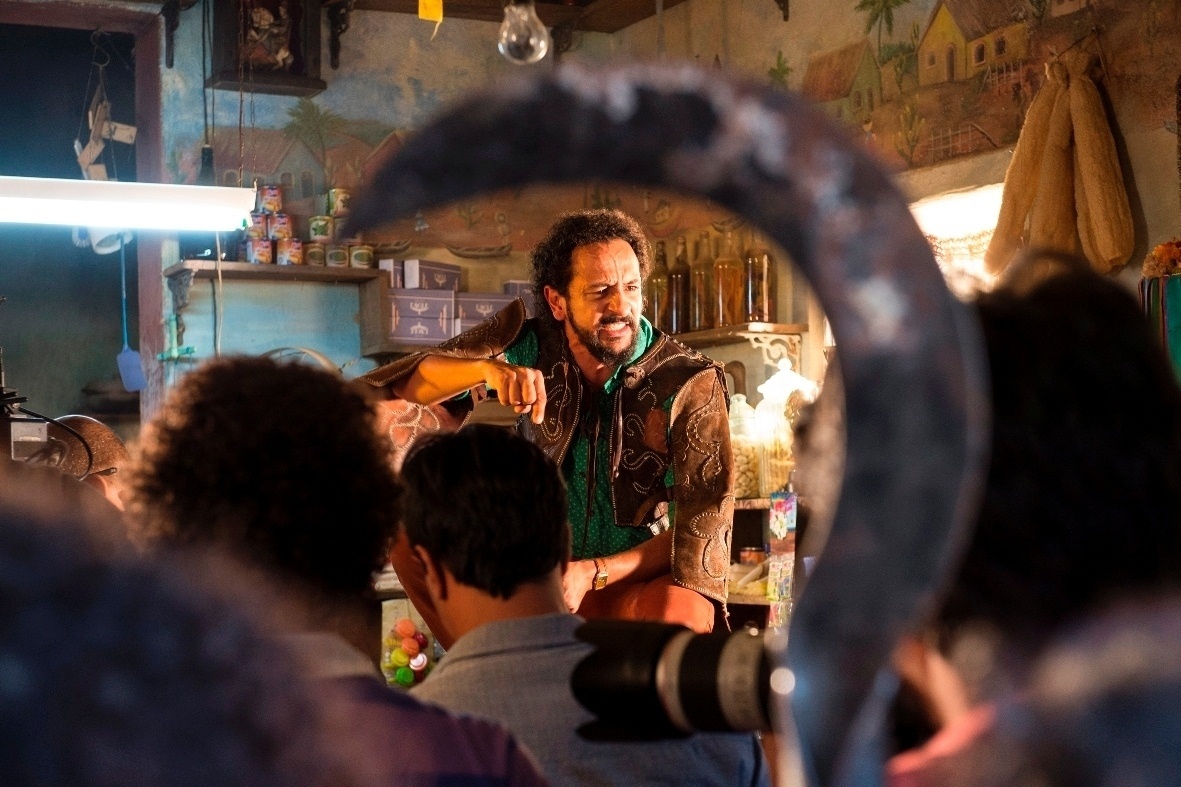 Irandhir Santos em gravação de "Velho Chico" - Globo/ Estevam Avellar