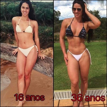 Graciele Lacerda compara seu corpo de 20 anos atrás com o de hoje - Reprodução/Instagram