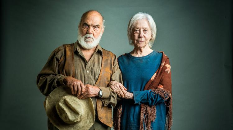 Lima Duarte e Fernanda Montenegro em "O Outro Lado do Paraiso" - Raquel Cunha/Globo - Raquel Cunha/Globo