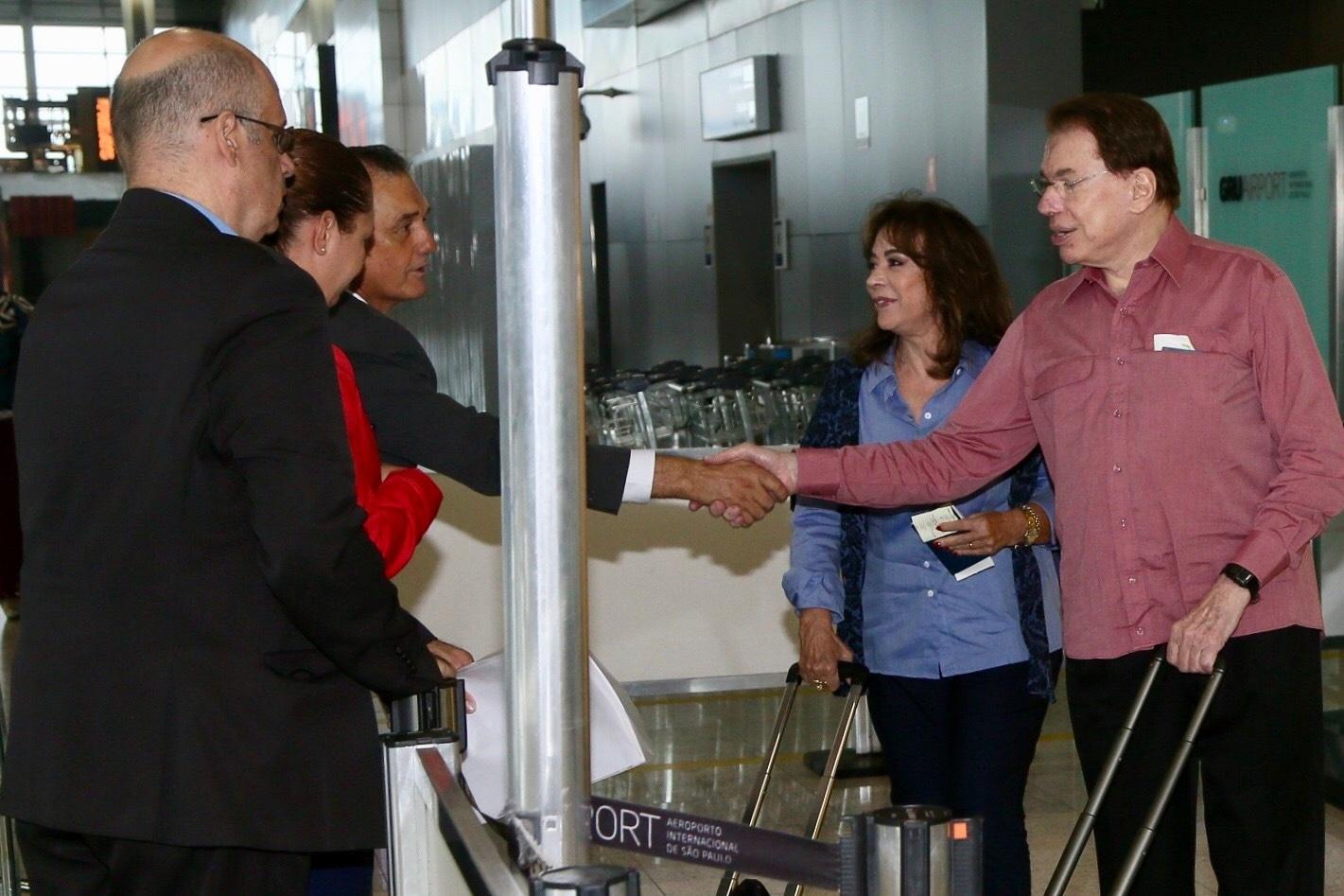 Silvio Santos embarca para férias nos Estados Unidos - Manuela Scarpa/Brazil News