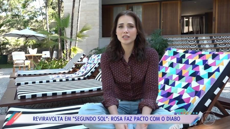 Letícia Colin em entrevista ao "Vídeo Show" - Reprodução/Globo