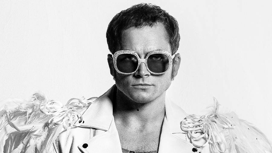 Taron Egerton como Elton John no filme "Rocketman" - Divulgação/Paramount Pictures