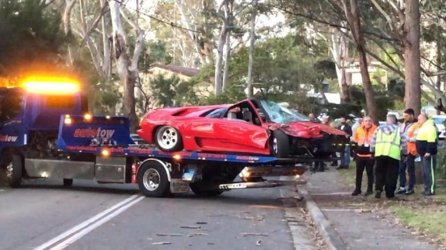 Lamborghini Diablo é destruída na Austrália - Reprodução