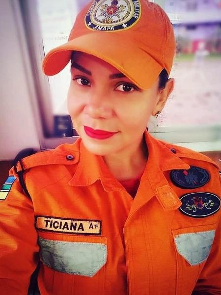 A bombeira Ticiana Vanessa Soares - Arquivo pessoal