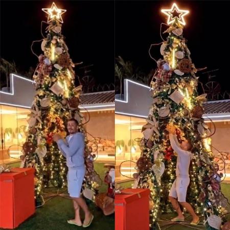 Tamanho da árvore de Natal de Carlinhos Maia chama atenção - Reprodução / Instagram