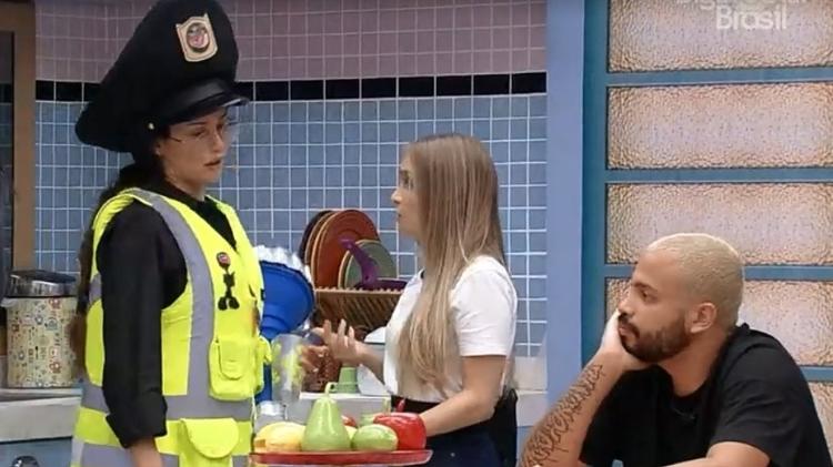 BBB 21: Juliette e Projota brigam por causa de arroz - Reprodução/Globoplay - Reprodução/Globoplay